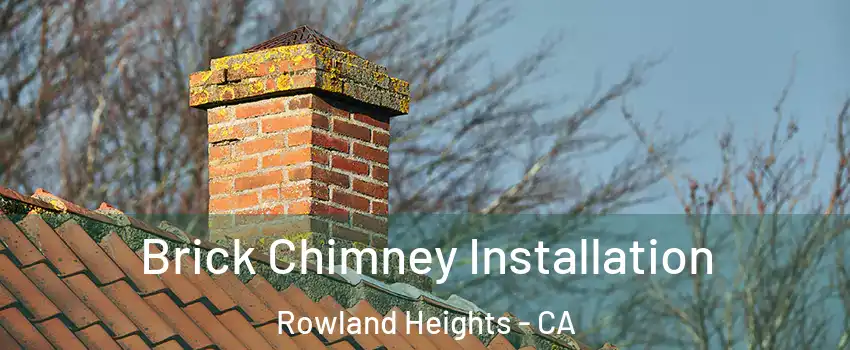  Brick Chimney Installation Rowland Heights - CA
