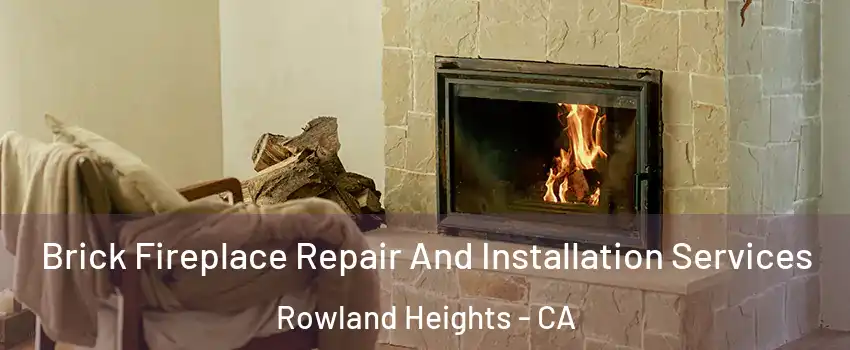  Brick Fireplace Repair And Installation Services Rowland Heights - CA