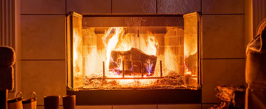 Mendota Hearth Landscape Fireplace Installation in Rowland Heights, California