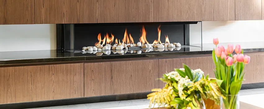 Double-height Fireplace Design Refurbishment in Rowland Heights, California