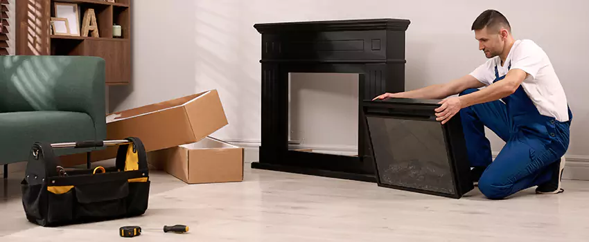 Old Rusted Metal Fireplace Repair And Replacement in Rowland Heights, CA
