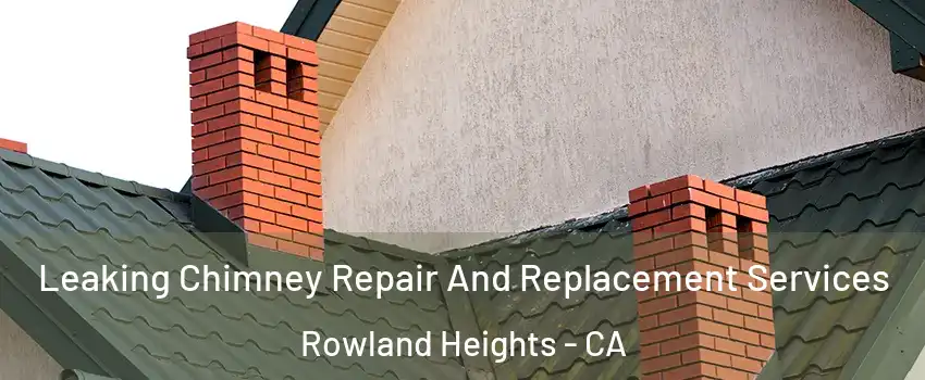  Leaking Chimney Repair And Replacement Services Rowland Heights - CA