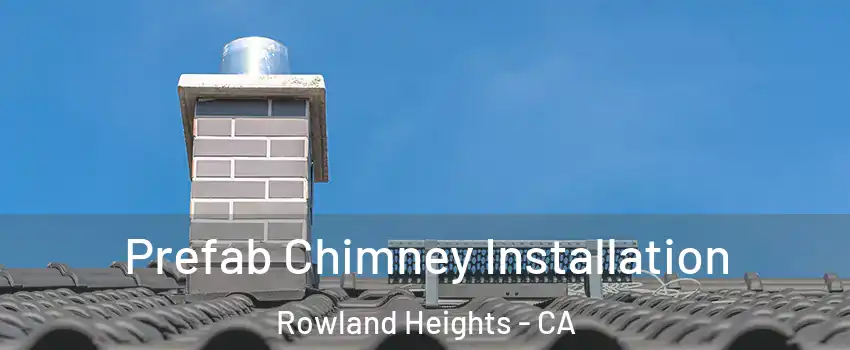 Prefab Chimney Installation Rowland Heights - CA
